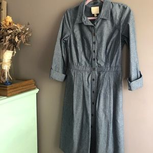 ModCloth Denim Chambray Shirtdress